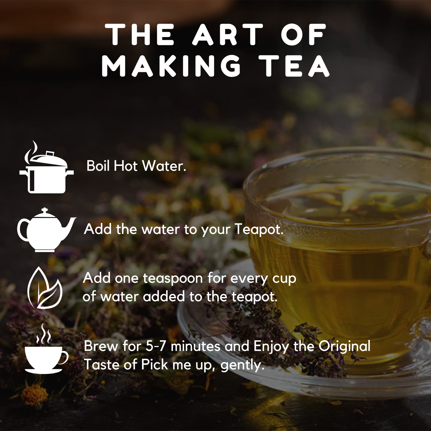 Pick me up, gently Tea