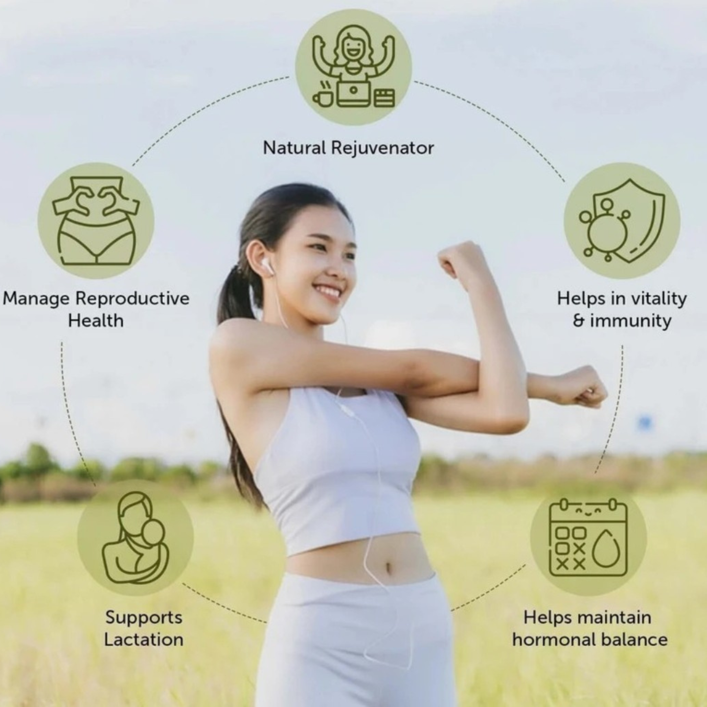 Shatavari root powder capsules