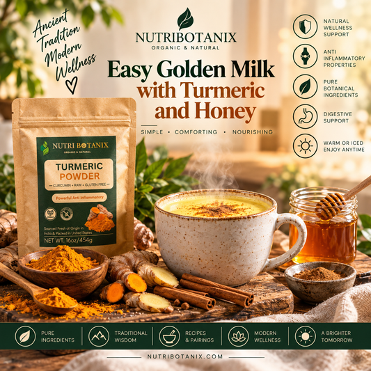 Golden milk with turmeric and honey