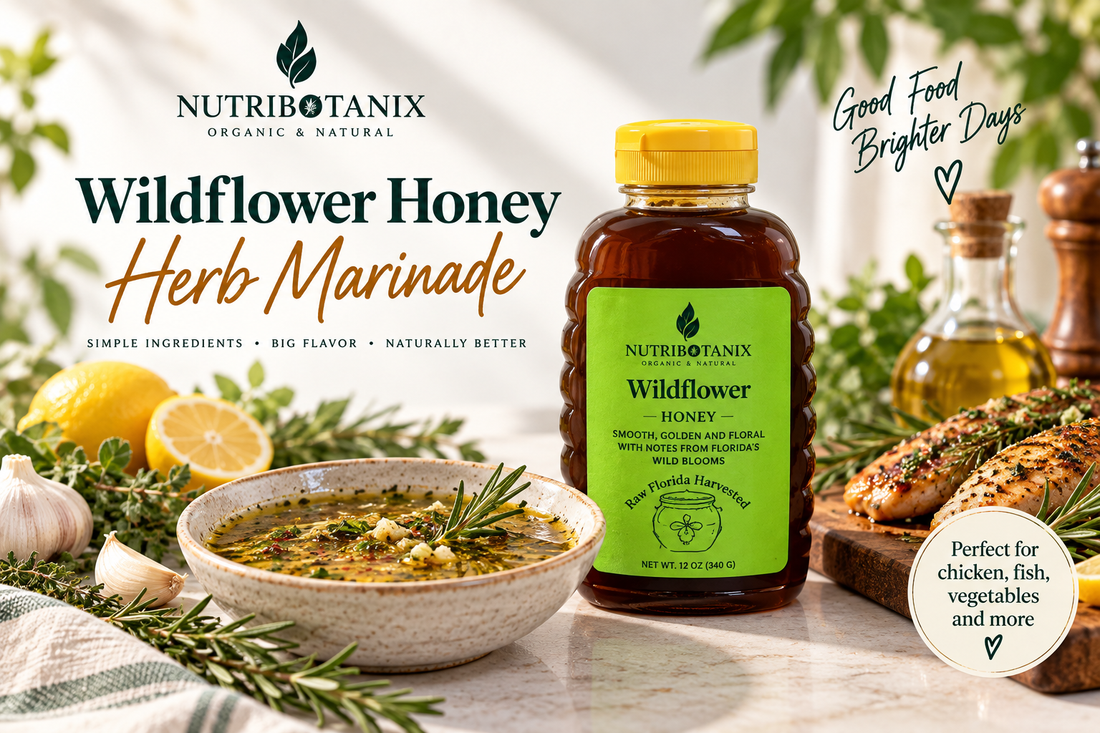 Wildflower honey-herb marinade