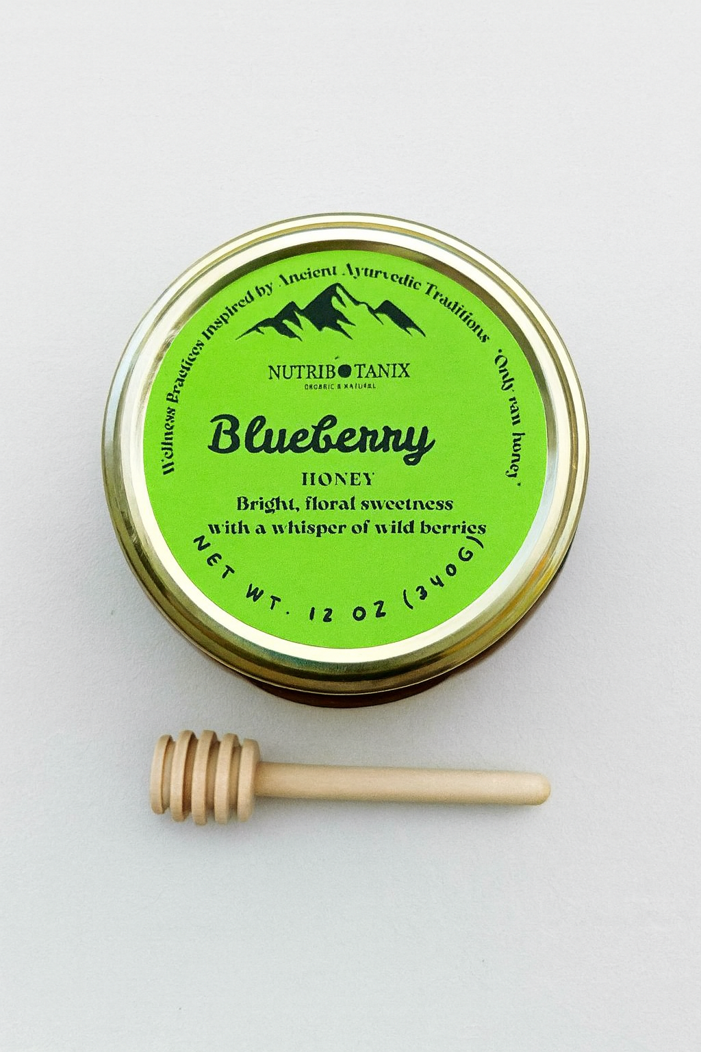 NutriBotanix Blueberry Honey — Raw varietal honey from blueberry blossoms