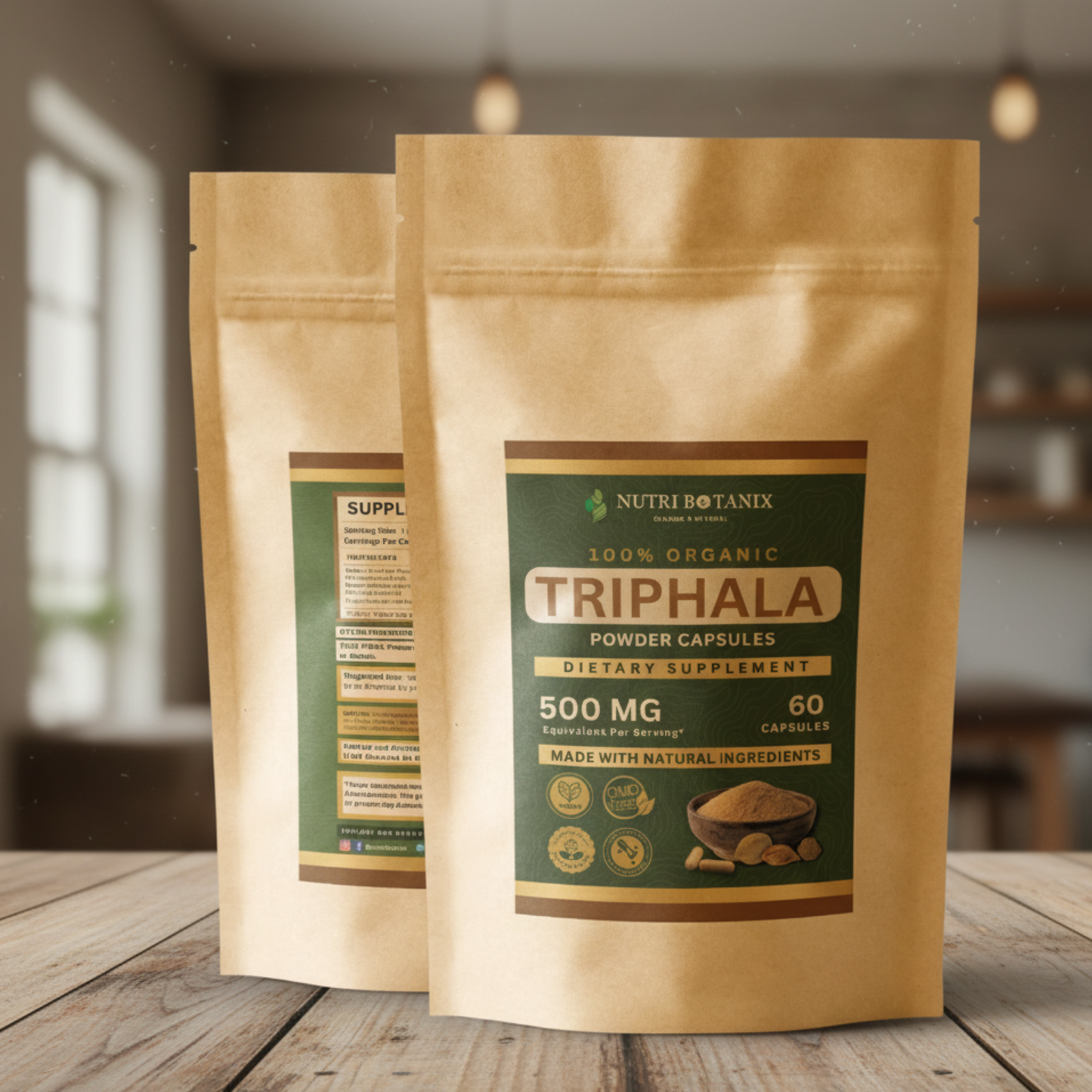 Triphala powder capsules