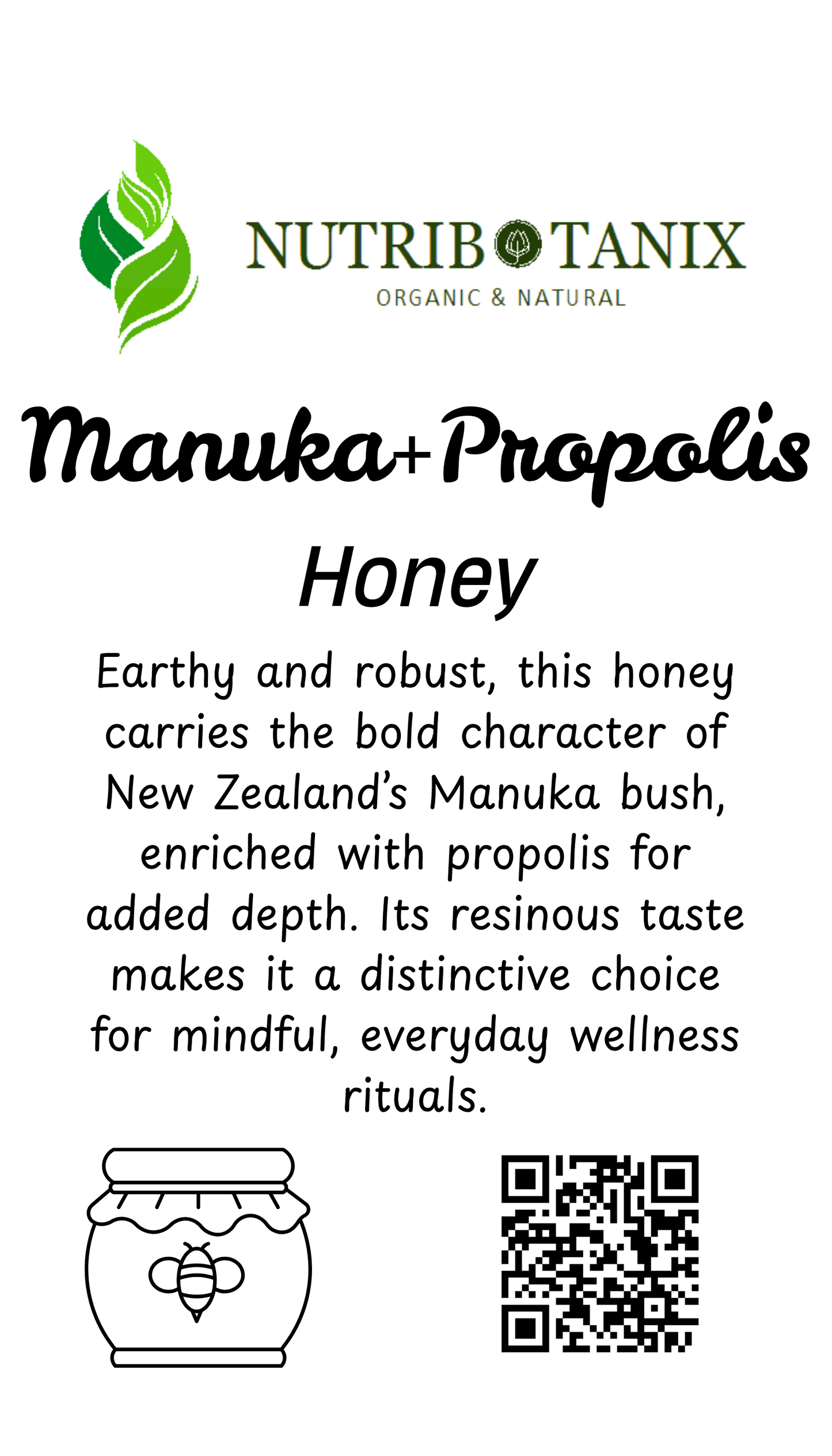Manuka honey – infused with propolis